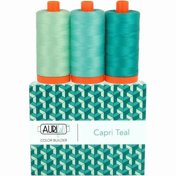 Aurifil AC50CP3-008 Capri Teal -Thread Collection