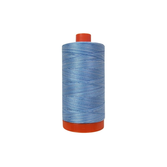 Aurifil Cotton Thread Mako 50wt 1300m Variegated - Stonewash Denim