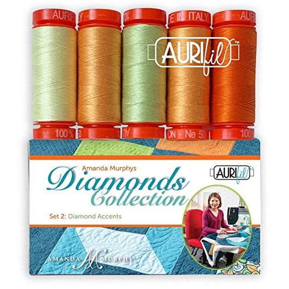Aurifil Designer Thread Collection-Amanda Murphy Diamonds Collection Set 2