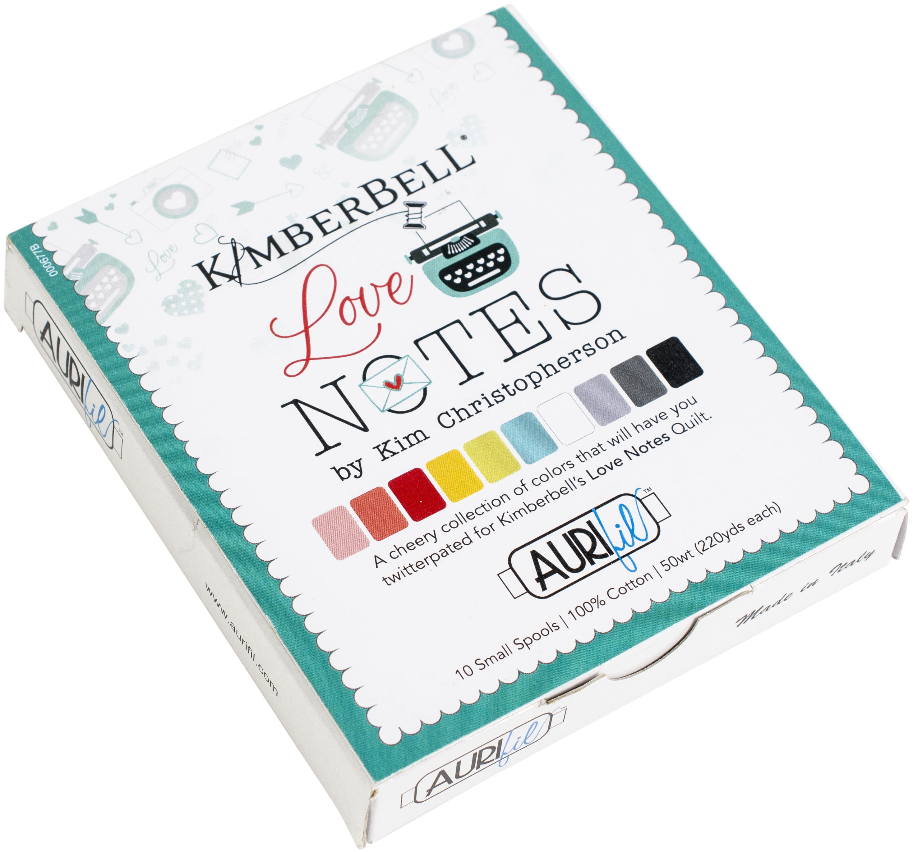 Aurifil Designer Thread Collection-Love Notes By Kimberbell Designs