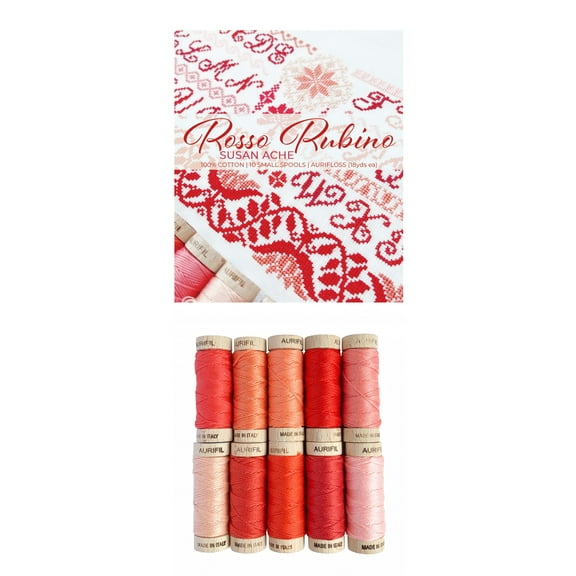 Aurifil Designer Thread Collection-Rosso Rubino By Susan Ache