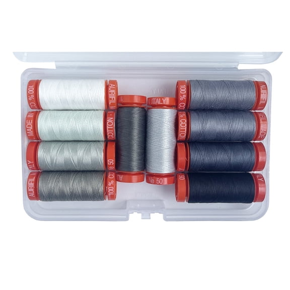 Aurifil - Graywork by Tula Pink 10 SMALL Spools