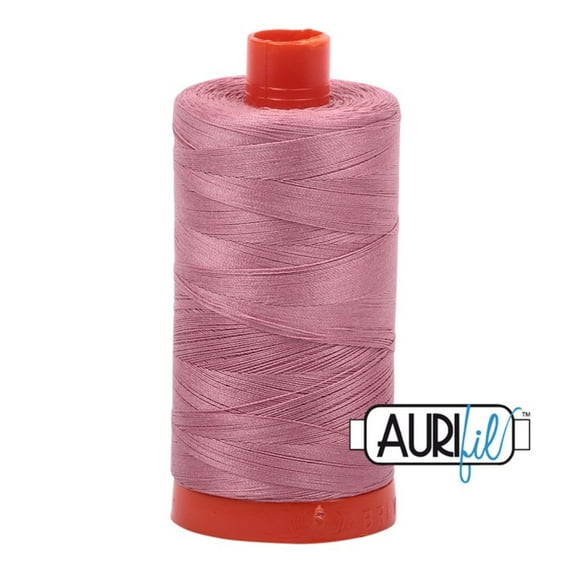 Aurifil Mako Cotton Thread Victorian Rose 2445 50Wt 1422 Yd