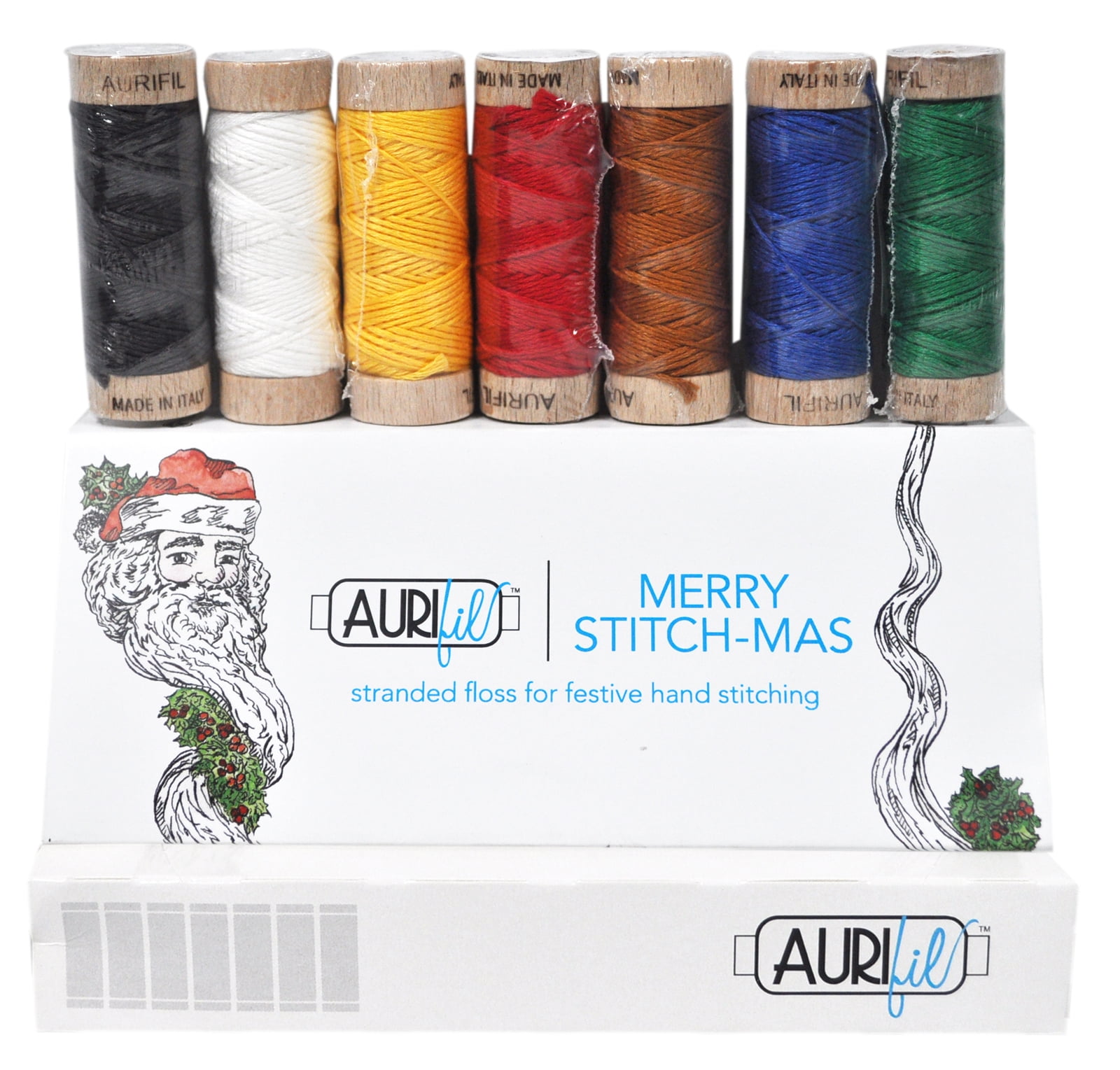 Aurifil Merry Stitch-Mas Floss Collection 7 Small Spools