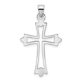 thumbnail image 1 of Auriga Fine Jewelry 10K White Gold Polished Cut-Out Cross Charm for Women (L-34 mm, W-19 mm), 1 of 5