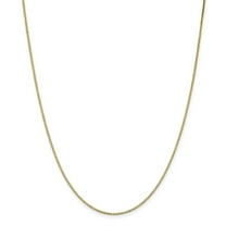 Auriga 10K Yellow Gold 1.1 mm Box Chain Necklace for Women 16"