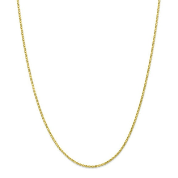 Auriga Fine Jewelry 10K Yellow Gold 1.75 mm Parisian Wheat Chain Necklace for Women 16"
