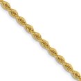 thumbnail image 1 of Auriga Fine Jewelry 10K Yellow Gold 2.5 mm Solid Regular Rope Chain Necklace for Women 24", 1 of 3
