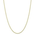 thumbnail image 1 of Auriga 10K Yellow Gold 2 mm Diamond-cut Quadruple Rope Chain Necklace for Women 18", 1 of 6