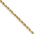 thumbnail image 1 of Auriga Fine Jewelry 10K Yellow Gold 2 mm Diamond-cut Quadruple Rope Chain Necklace for Women 16", 1 of 3