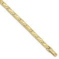 thumbnail image 1 of Auriga 10K Yellow Gold 4.0mm Nugget Bracelet 7 inch for Men, 1 of 5