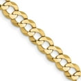 thumbnail image 1 of Auriga Fine Jewelry 10K Yellow Gold 5.9 mm Lightweight Flat Cuban Chain Necklace for Men 22", 1 of 3