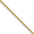 thumbnail image 1 of Auriga Fine Jewelry 10K Yellow Gold .9 mm Box Chain Necklace for Women 16", 1 of 3