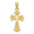 thumbnail image 1 of Auriga Fine Jewelry 10K Yellow Gold Reversible Cross Charm Pendant for Women (L-25 mm,W-13 mm), 1 of 6