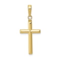 thumbnail image 1 of Auriga Fine Jewelry 10K Yellow Gold Reversible Latin Cross Pendant for Women (L-29 mm,W-12.5 mm), 1 of 5