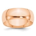 thumbnail image 1 of Auriga Fine Jewelry 10K Rose Gold 8mm Half Round Wedding Band for Women Size- 4.5, 1 of 4