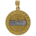 thumbnail image 1 of Auriga 10k Two-Tone Gold Religious Last Supper Pendant for Men, 1 of 3