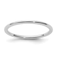 thumbnail image 1 of Auriga 10k White Gold 1.2mm Half Round Polished Stackable Band for Women Size- 8.5, 1 of 6