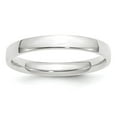 thumbnail image 1 of Auriga Fine Jewelry 10K White Gold 3mm Lightweight Comfort Fit Wedding Band for Women Size- 8, 1 of 5