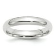 thumbnail image 1 of Auriga 10k White Gold 4mm Standard Weight Comfort Fit Wedding Band for Women Size- 10, 1 of 5
