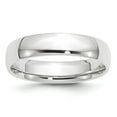 thumbnail image 1 of Auriga 10k White Gold 5mm Lightweight Comfort Fit Wedding Band for Women Size- 6.5, 1 of 5
