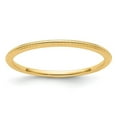 thumbnail image 1 of Auriga Fine Jewelry 10K Yellow Gold 1.2mm Beaded Stackable Band for Women Size 8, 1 of 6