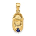 thumbnail image 1 of Auriga 10k Yellow Gold 3-D September/Synthetic Stone Shoe Charm for Women (L-19 mm, W-7 mm), 1 of 7
