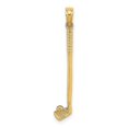 thumbnail image 1 of Auriga 10k Yellow Gold 3-D Single Golf Club with Ball Charm for Women (L-26.7 mm, W-5.1 mm), 1 of 7