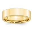 thumbnail image 1 of Auriga Fine Jewelry 10K Yellow Gold 6mm Standard Weight Flat Comfort Fit Wedding Band for Women Size- 10.5, 1 of 5