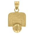 thumbnail image 1 of Auriga Fine Jewelry 10K Yellow Gold Diamond-Cut Basket Ball Sports Charm Pendant for Men, 1 of 3