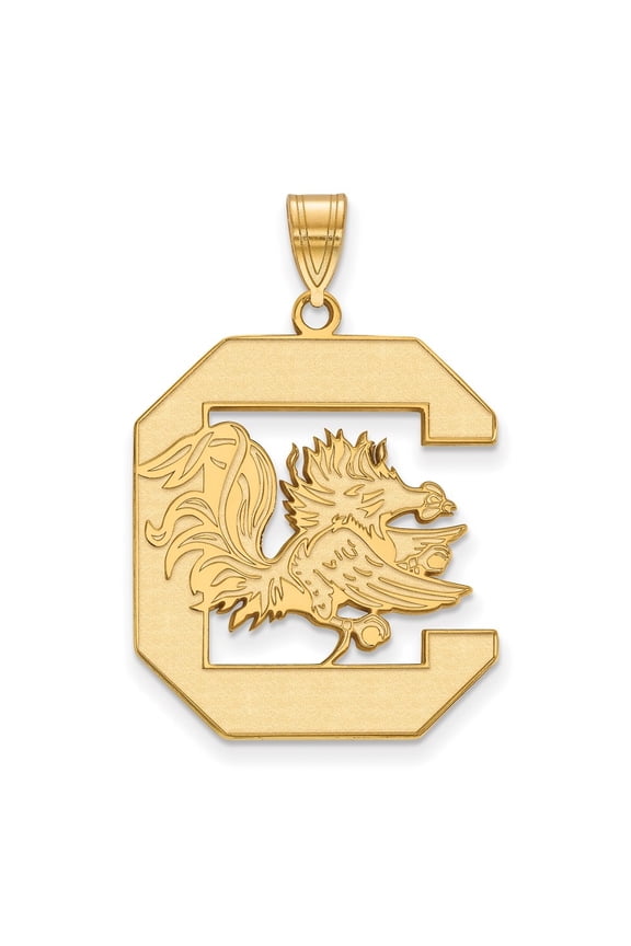 Fine Jewelry 10K Yellow Gold Extra Large Pendant for Women (L-31 mm, W-22 mm)