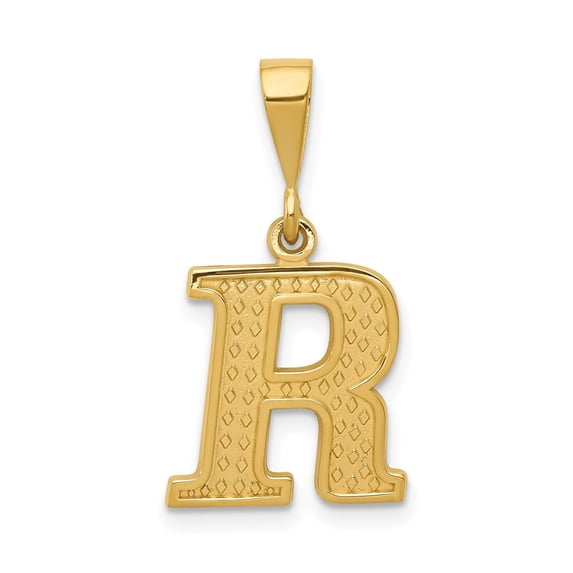 Auriga 10k Yellow Gold Initial R Pendant for Women