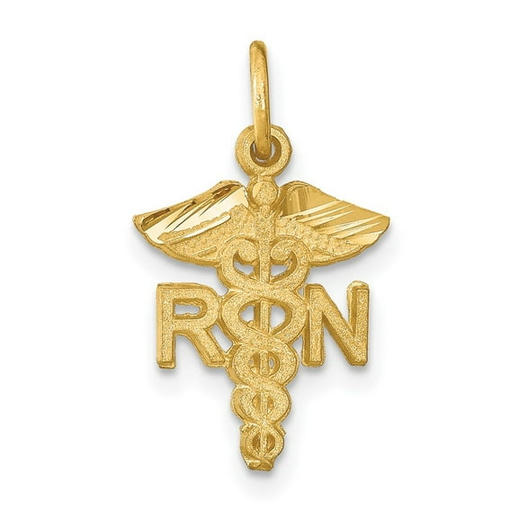 Auriga 10k Yellow Gold Nurse Charm for Women