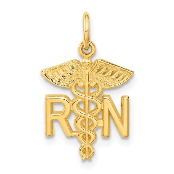 Auriga Fine Jewelry 10K Yellow Gold Nurse Charm for Women