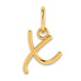 thumbnail image 1 of Auriga 10k Yellow Gold Upper case Letter X Initial Charm for Women, 1 of 4