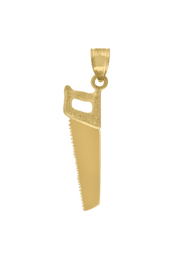 10k Yellow Gold aw Tools Charm Pendant for Men