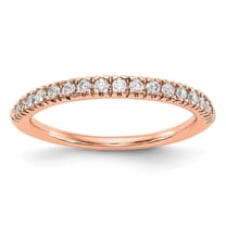 Auriga 14K Rose Gold Complete Diamond Band for Women Size 7 (0.25ct, Color- G-H, Clarity- I1)