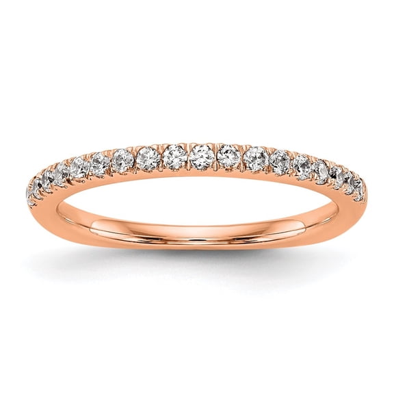 Auriga 14K Rose Gold Lab Grown Diamond Band for Women Size 7 (0.4ct, Color- D-E-F, Clarity- VS/SI)