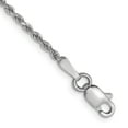 thumbnail image 1 of Auriga Fine Jewelry 14K White Gold 1.5mm Diamond-Cut Rope Anklet 9inch for Women, 1 of 7