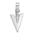 thumbnail image 1 of Auriga Fine Jewelry 14K White Gold 3-D Arrowhead Charm for Women, 1 of 6