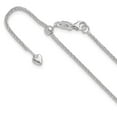 thumbnail image 1 of Auriga Fine Jewelry 14K White Gold Adjustable 1.5 mm Wheat Chain Necklace for Women 22", 1 of 4