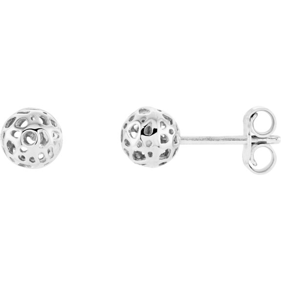 Auriga 14K White Gold Ball Earrings for Women