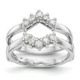 thumbnail image 1 of Auriga Fine Jewelry 14K White Gold Diamond Complete Ring Guard for Women Size 7 (0.35ct, Clarity- I1), 1 of 6