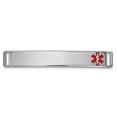 thumbnail image 1 of Auriga 14K White Gold Epoxy Enamelled Medical Id Off CT Plate # 818 for Women(L- 36.5inch, W- 6.5mm), 1 of 4