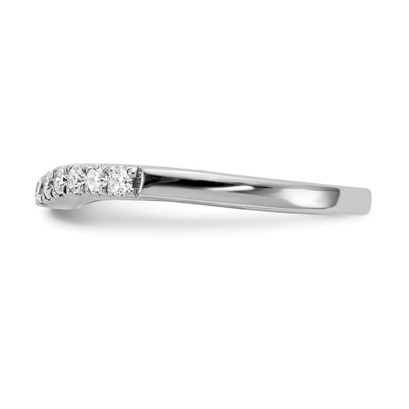 Auriga 14K White Gold Lab Grown Diamond Set of 2 Band for Women Size 7 (0.63ct, Color- D-E, Clarity- VS/SI)