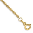 thumbnail image 1 of Auriga 14K Yellow Gold 1.4mm Singapore Chain Bracelet 7inch for Women, 1 of 6