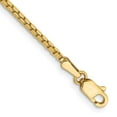 thumbnail image 1 of Auriga Fine Jewelry 14K Yellow Gold 1.5mm Box Chain Anklet 9inch for Women, 1 of 6