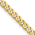 thumbnail image 1 of Auriga Fine Jewelry 14K Yellow Gold 2.9 mm Flat Beveled Curb Chain Necklace for Women 20", 1 of 7