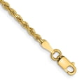 thumbnail image 1 of Auriga Fine Jewelry 14K Yellow Gold 2mm Rope Chain Bracelet 8 inch for Women, 1 of 6