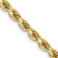 thumbnail image 1 of Auriga Fine Jewelry 14K Yellow Gold 3.75 mm Diamond-cut Rope Chain Necklace for Women 28", 1 of 7